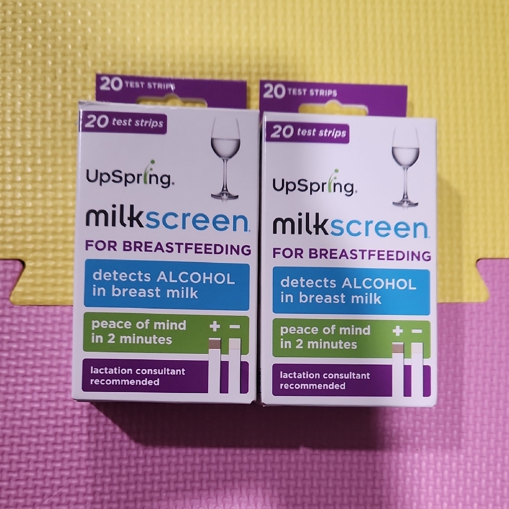 UpSpring Milkscreen Test Strips 1 Unopened Box And 1 Box With 14 Strips Left